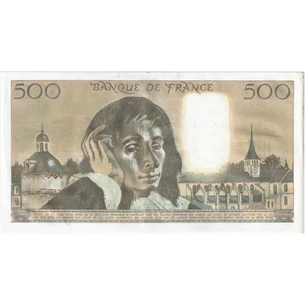 France, 500 Francs, Pascal, 1986-02-06, E.239, UNC(60-62)