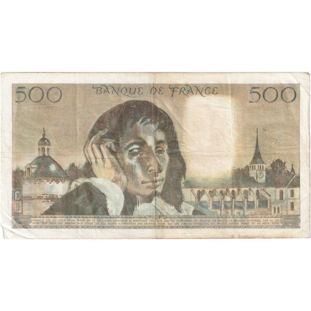 France, 500 Francs, Pascal, 1983-06-02, O.194, EF(40-45)