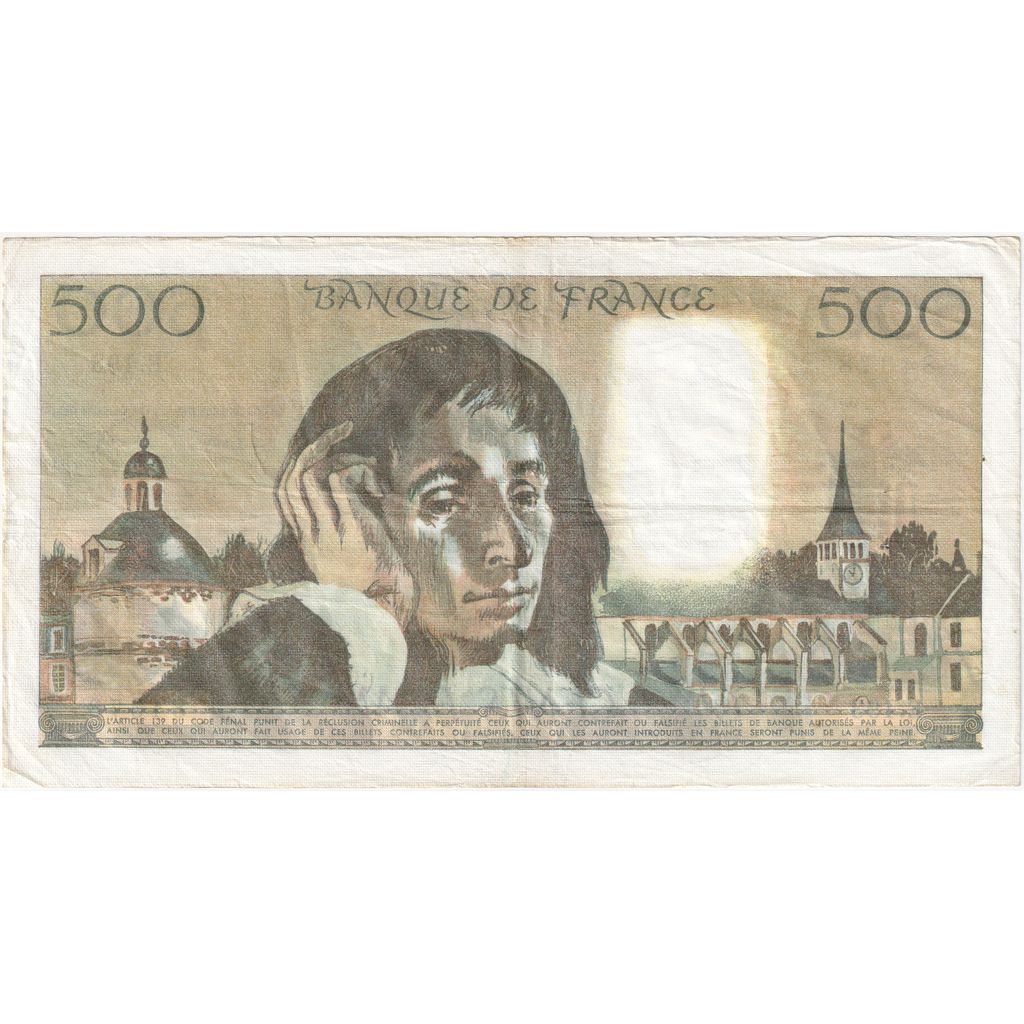 France, 500 Francs, Pascal, 1983-06-02, E.193, EF(40-45)