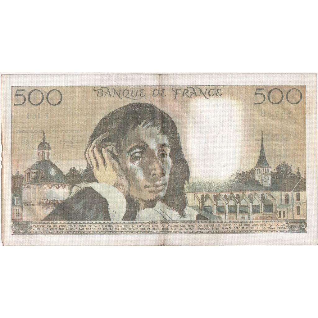 Frankreich, 500 Francs, Pascal, 1982-08-05, F.165, VZ+