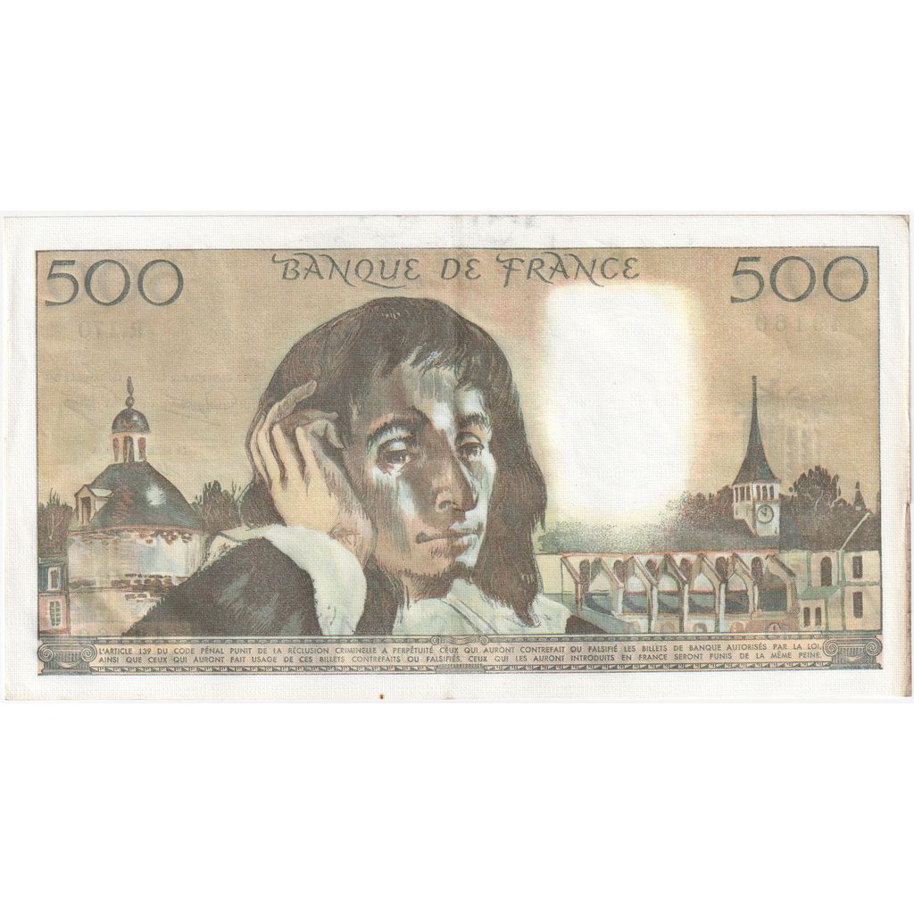 Francia, 500 Francs, Pascal, 1983-01-06, R.170, SPL-