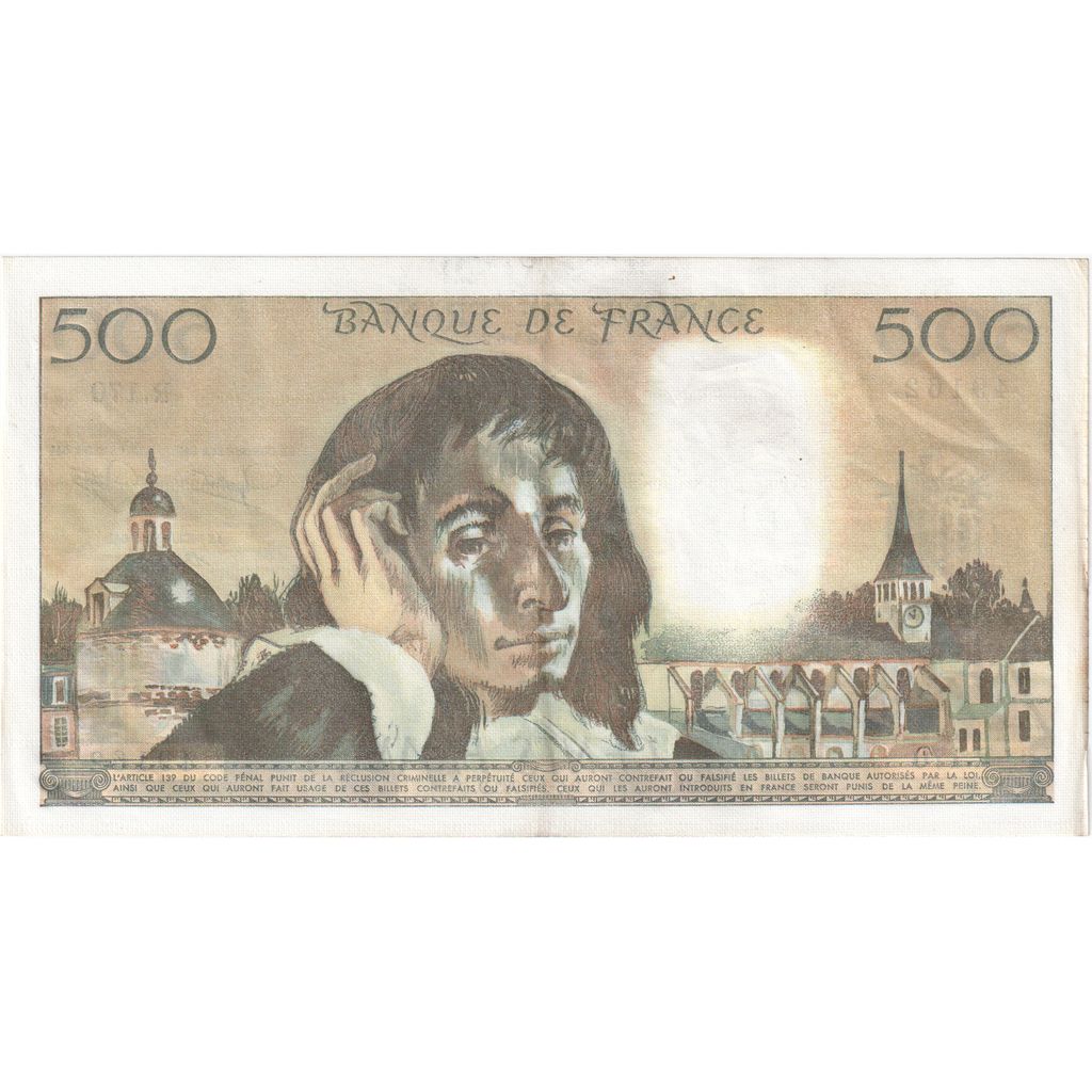 Francia, 500 Francs, Pascal, 1983-01-06, R.170, SPL-