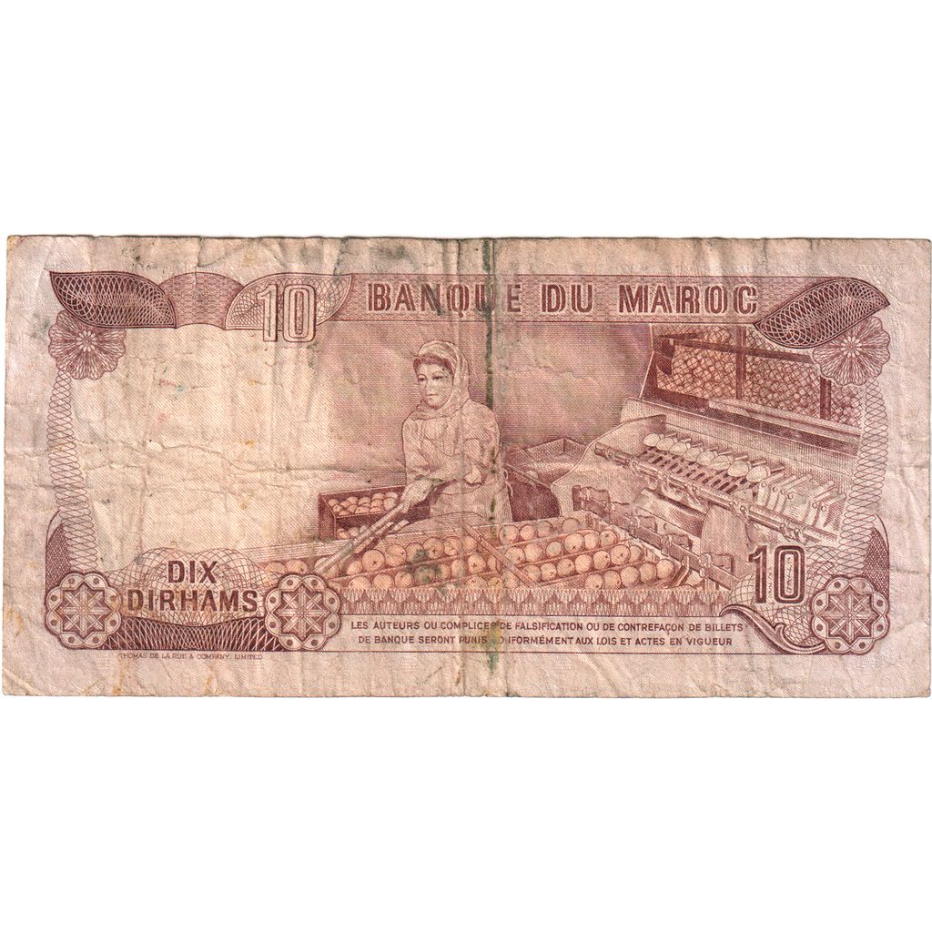 Marokko, 10 Dirhams, B