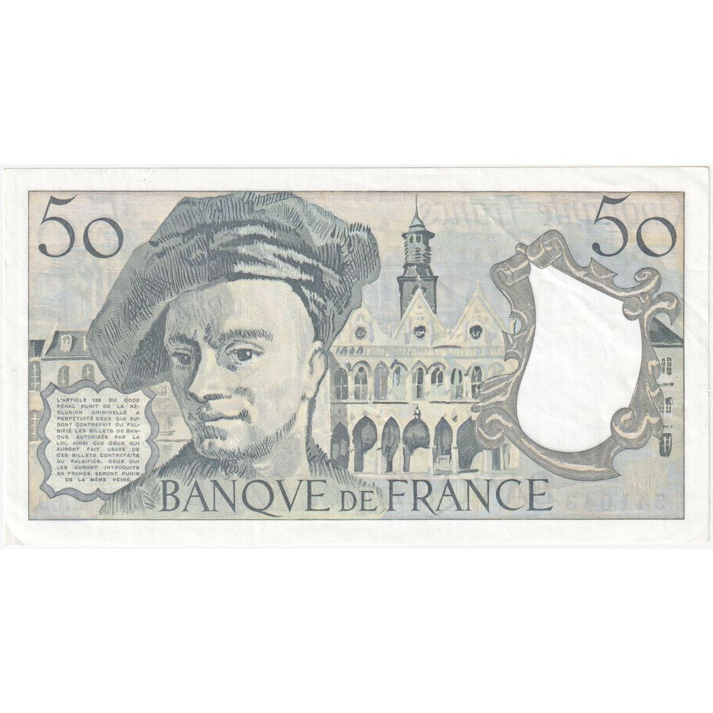 Francja, 50 Francs, Quentin de La Tour, M.69, UNC(64)
