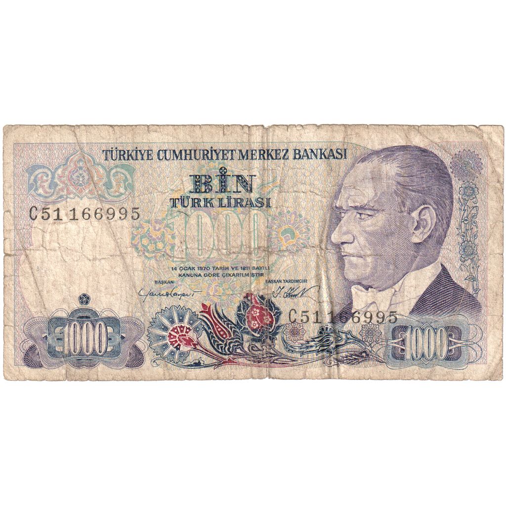 Turkije, 1000 Lira, B