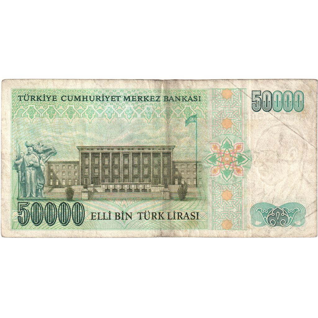 Turquia, 50,000 Lira, VF(20-25)