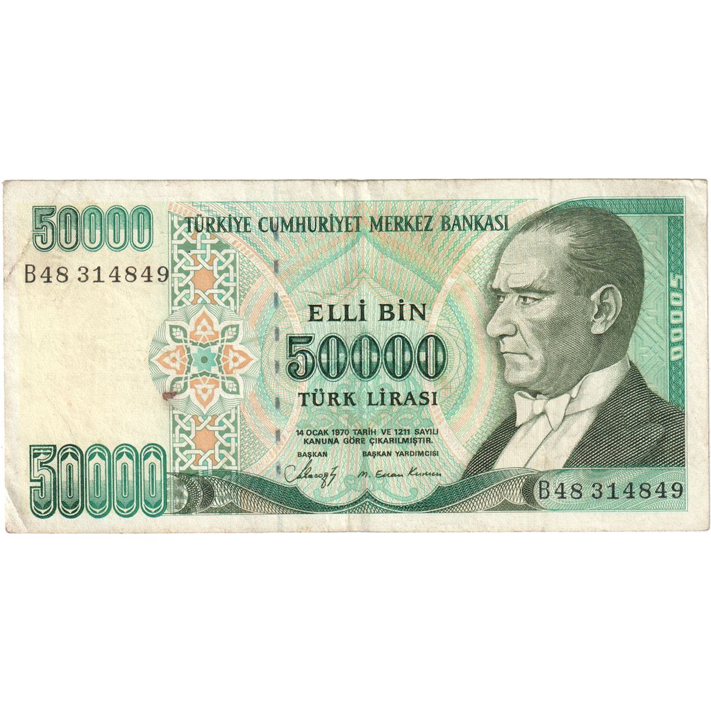 Turkije, 50,000 Lira, TTB