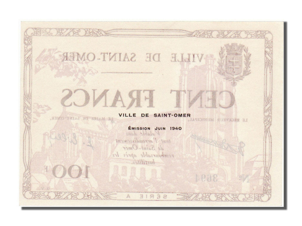 Geldschein, Frankreich, 100 Francs, 1940, UNZ
