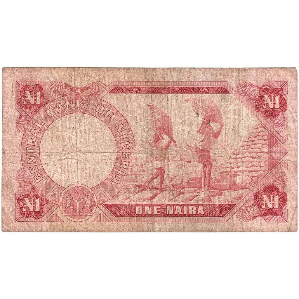 Nigéria, 1 Naira, B
