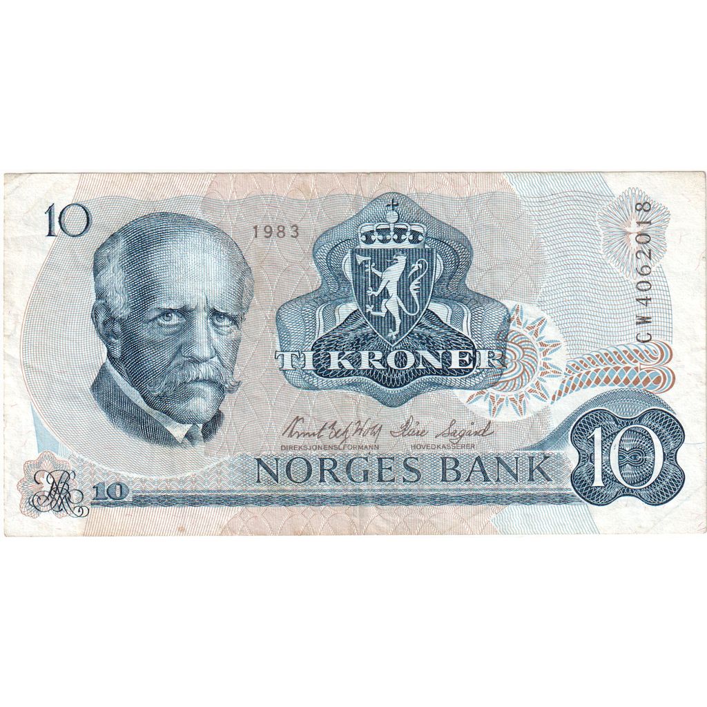 Norwegia, 10 Kroner, EF(40-45)