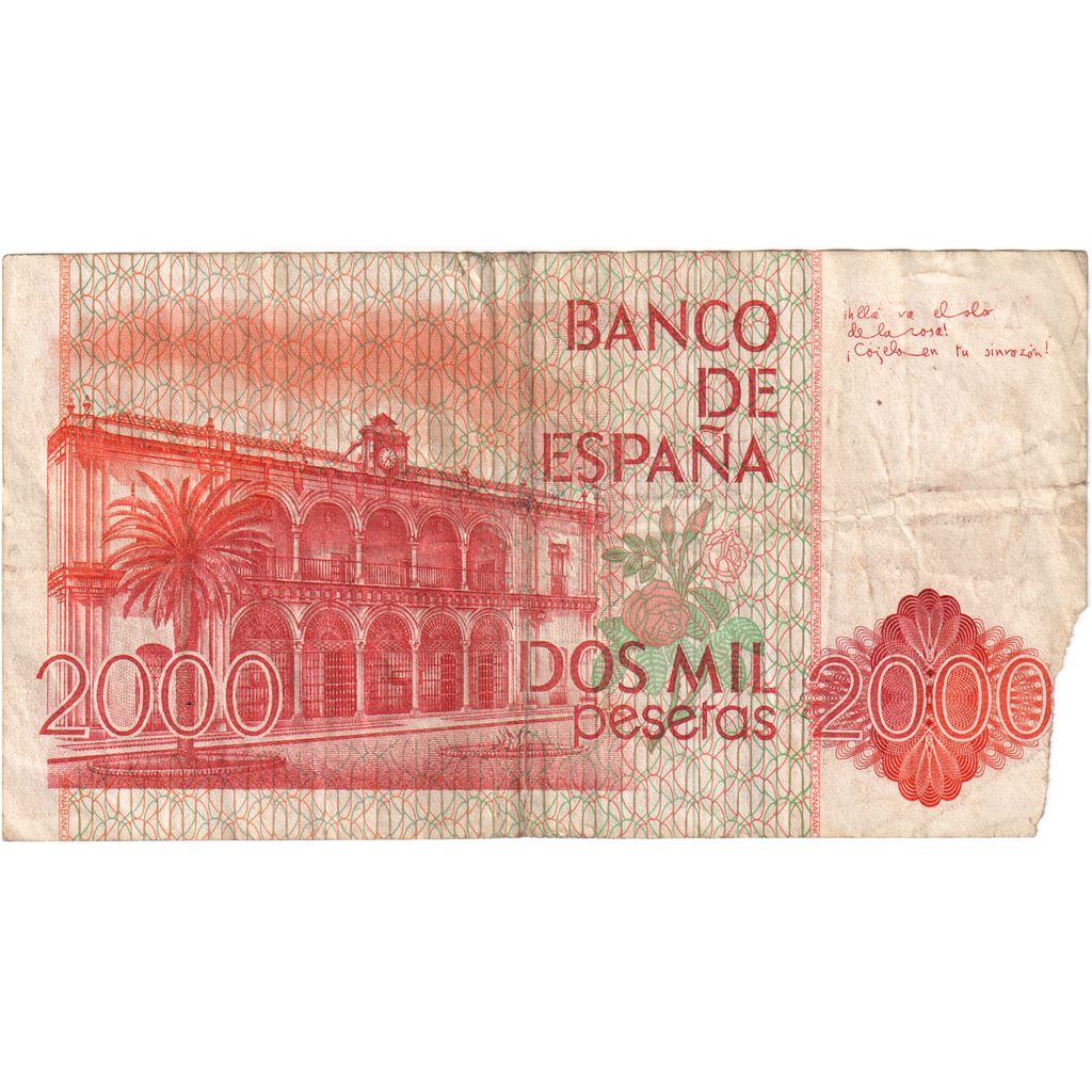 Spagna, 2000 Pesetas, 1980-07-22, MB