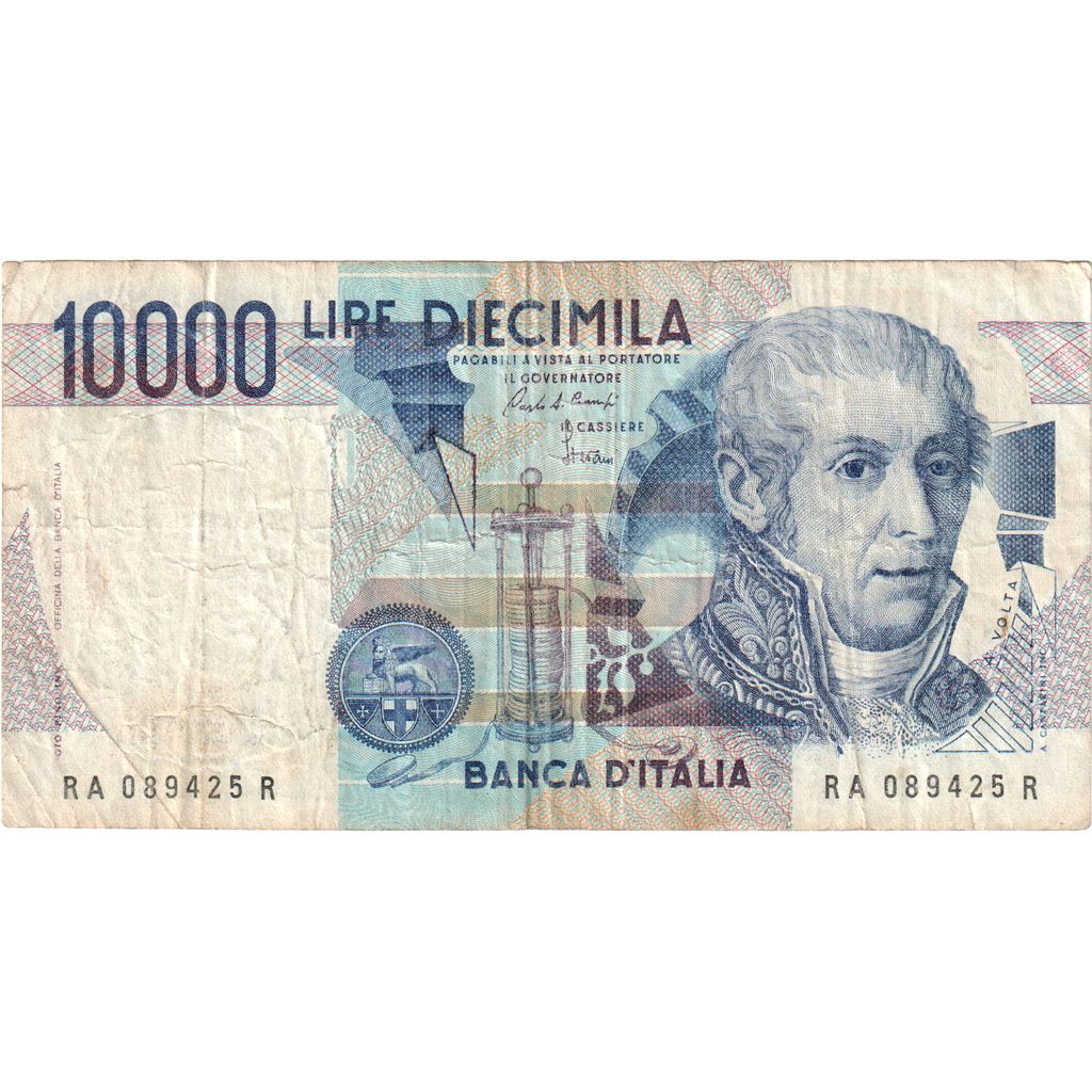 Italy, 10,000 Lire, 1984-09-03, VF(20-25)