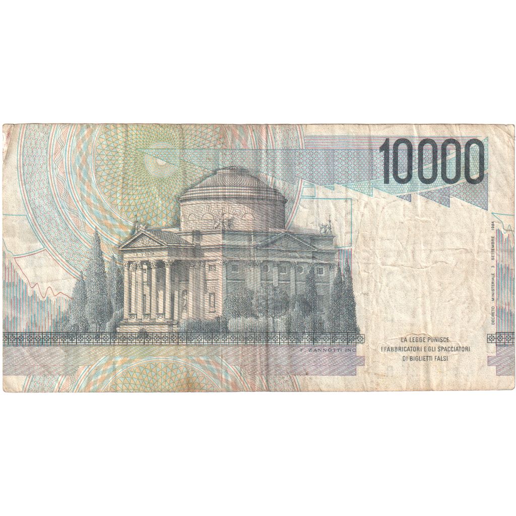 Italy, 10,000 Lire, 1984-09-03, VF(20-25)