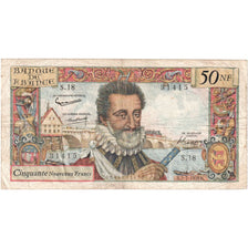 Francja, 50 Nouveaux Francs, Henri IV, 1959-07-02, S.18, VF(20-25)