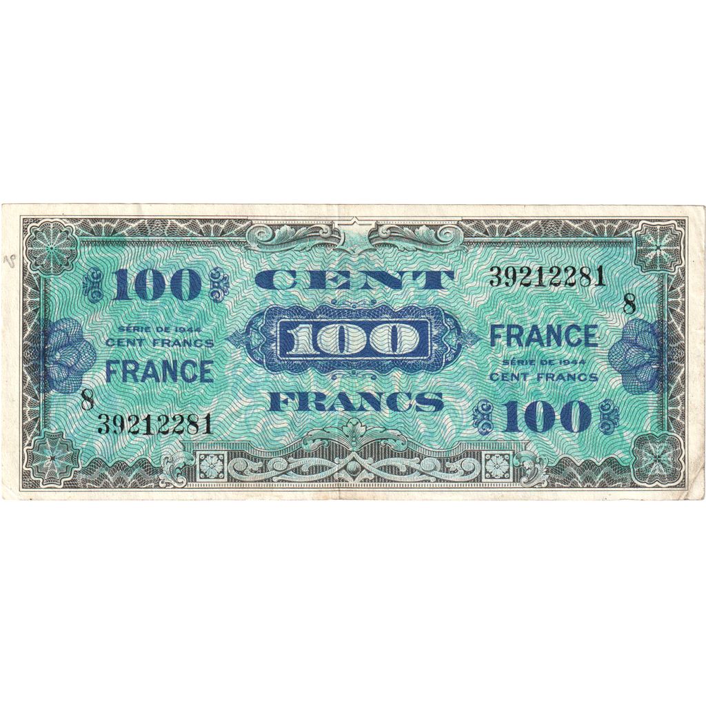 Frankrijk, 100 Francs, Flag/France, Serie 8, TTB