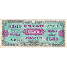 Francia, 50 Francs, Flag/France, SERIE DE 1944, MB+