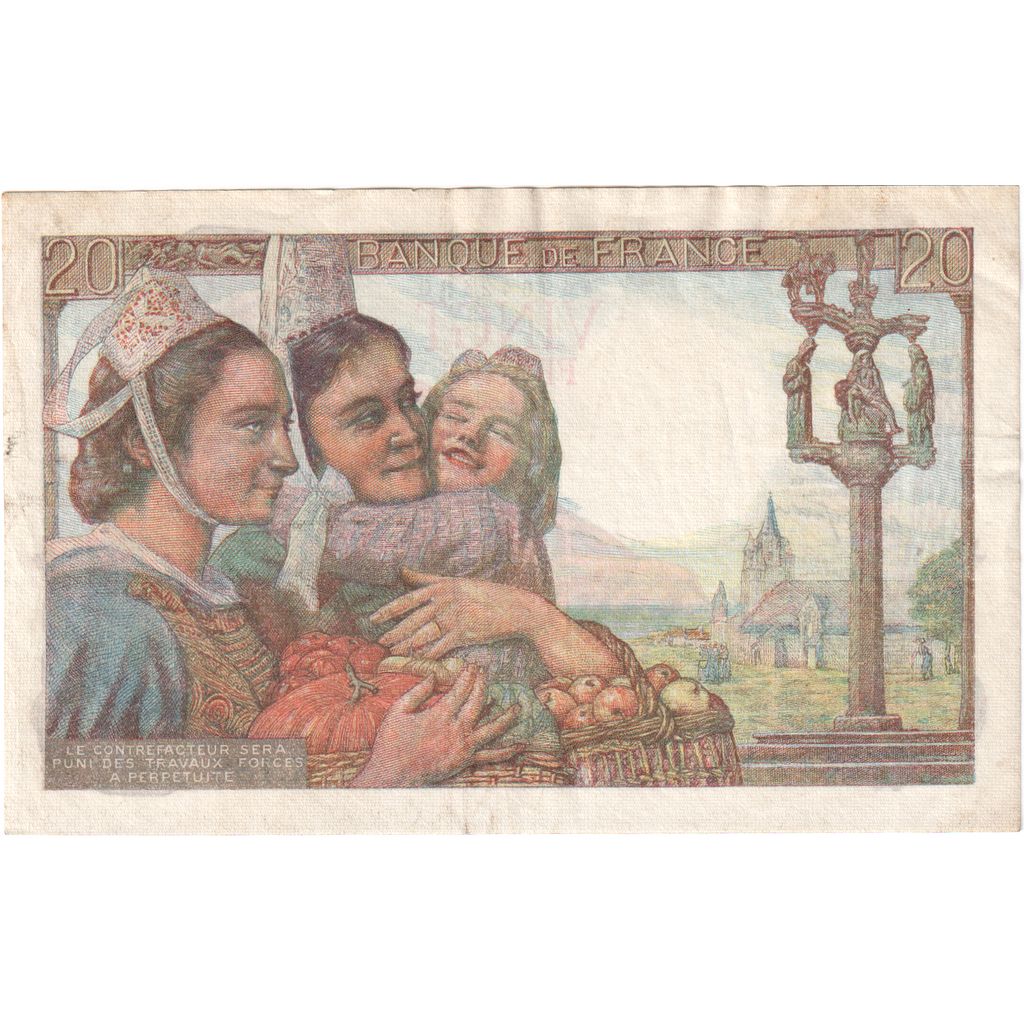 Francja, 20 Francs, Pêcheur, 1948-10-14, X.188, AU(55-58)