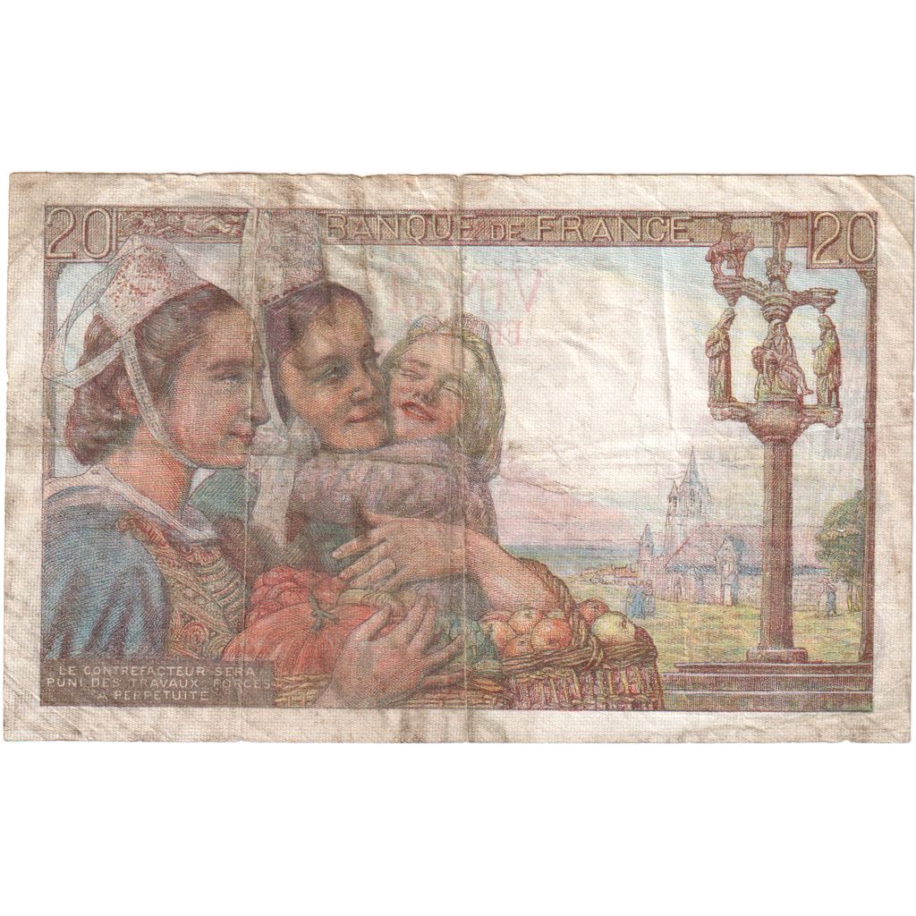 Frankreich, 20 Francs, Pêcheur, 5-7-1947, S.159, SS