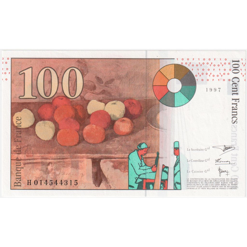 France, 100 Francs, 1997, H014544315, UNC(65-70)