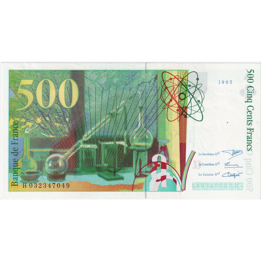 Francia, 500 Francs, Pierre et Marie Curie, 1995, H032347049, UNC