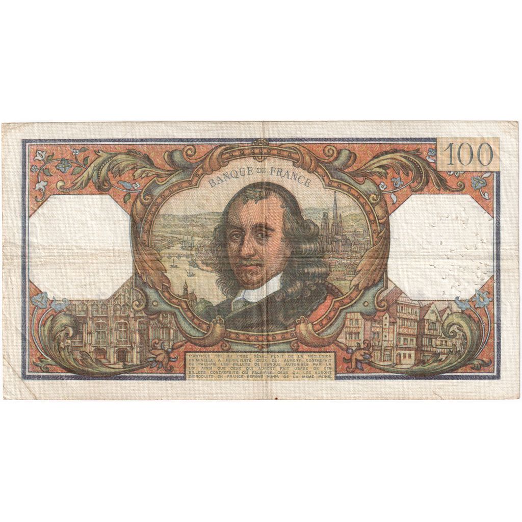 France, 100 Francs, Corneille, 1970-04-02, Z.475, EF(40-45)
