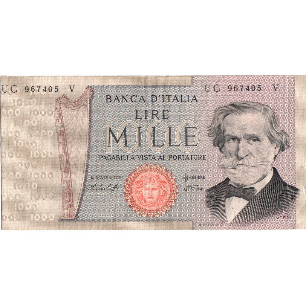 Italia, 1000 Lire, BB