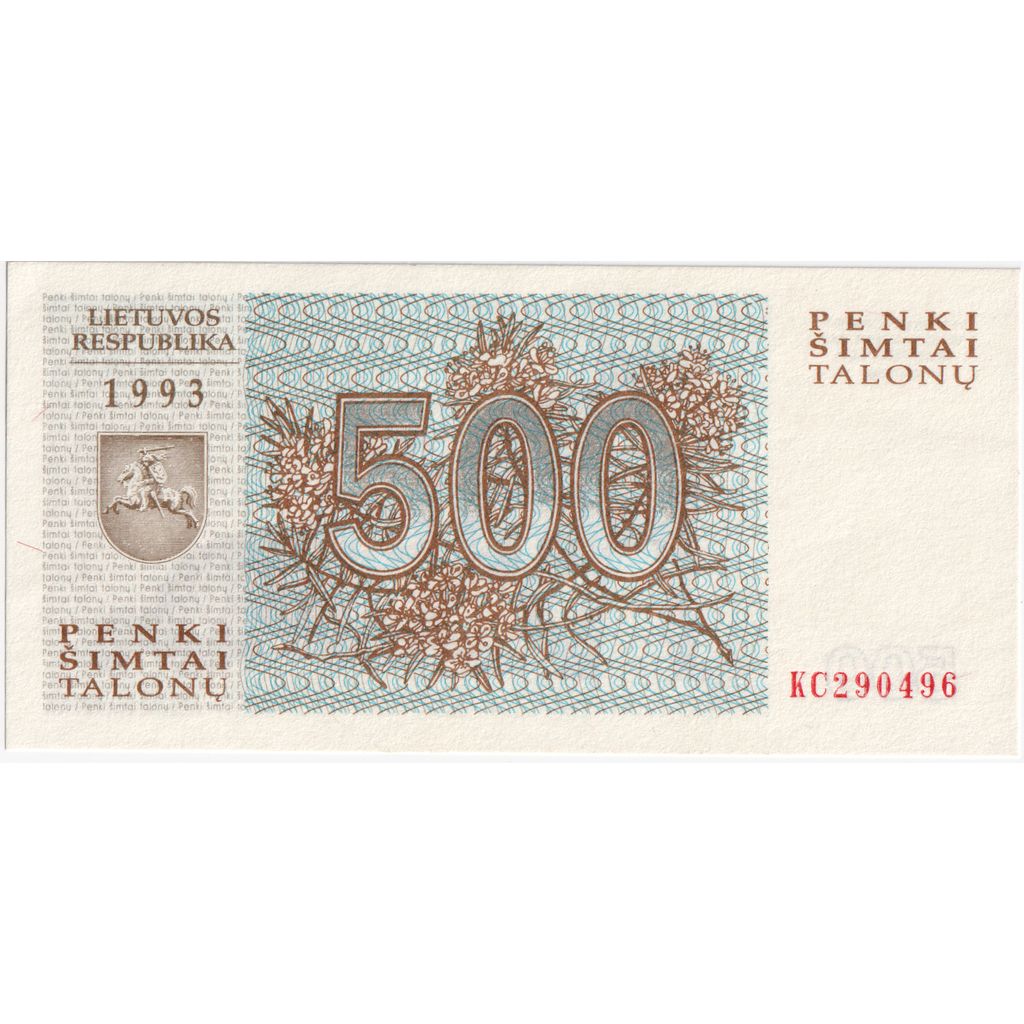 Lituania, 500 Talonu, FDS