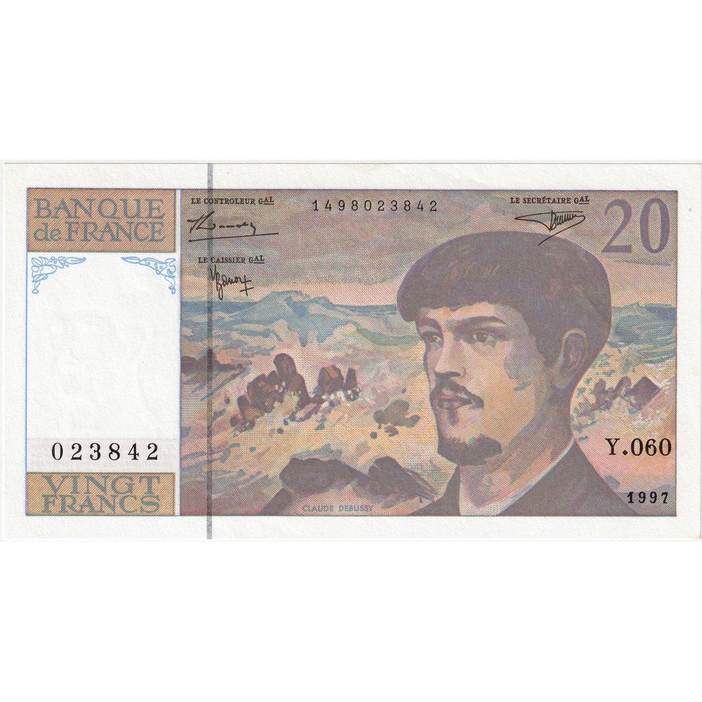 France, 20 Francs, 1997, Y.060, SPL