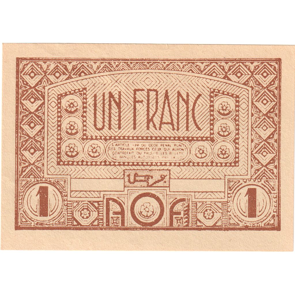 Frans West Afrika, 1 Franc, SPL