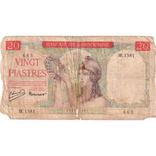 Indochine Française, 20 Piastres, B