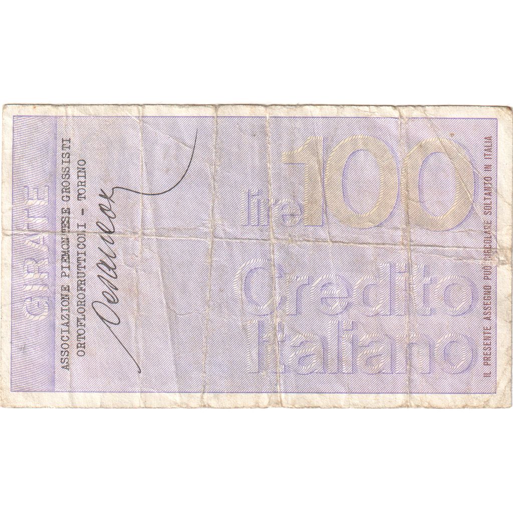 Italy, 100 Lire, 1976-09-03, Credito Italiano, EF(40-45)