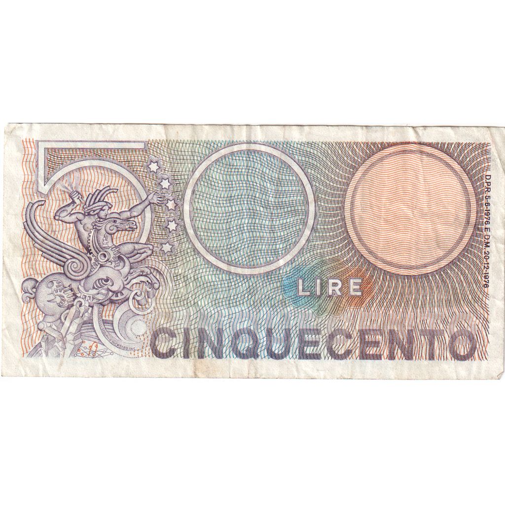 Italië, 500 Lire, 1976-12-20, TB