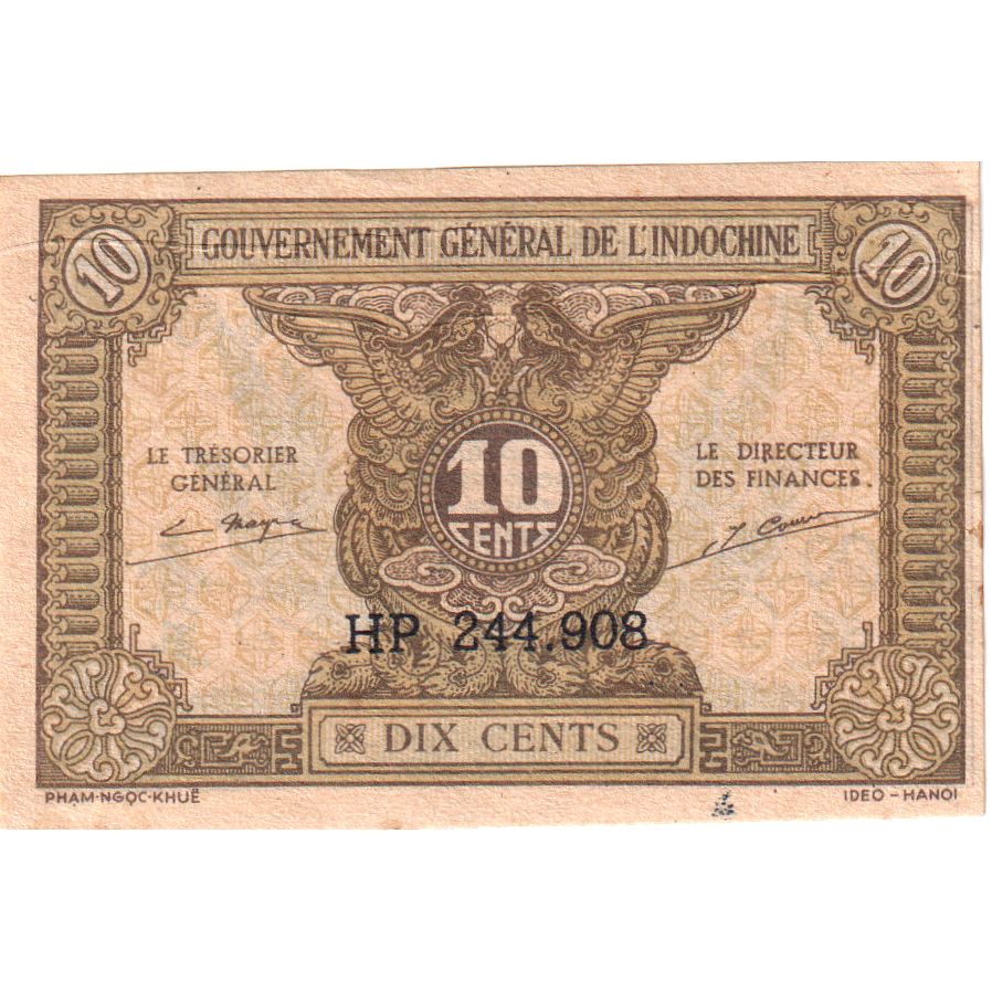 Indocina, 10 Cents, B