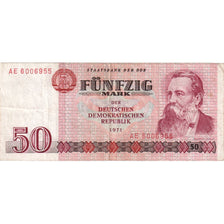 Germany - Democratic Republic, 50 Mark, 1971, EF(40-45)