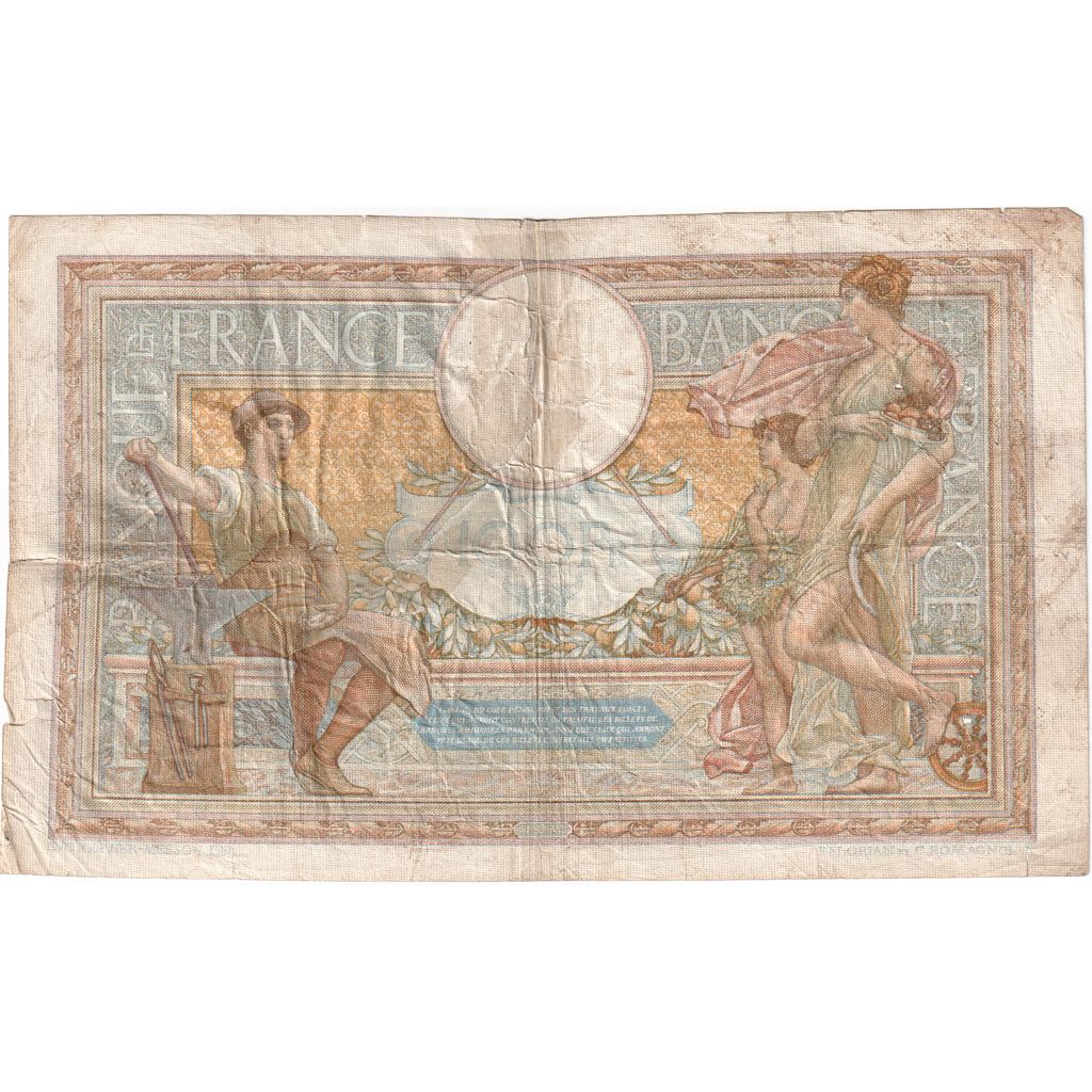 France, 100 Francs, Luc Olivier Merson, 1921-02-03, A57787, G(4-6)