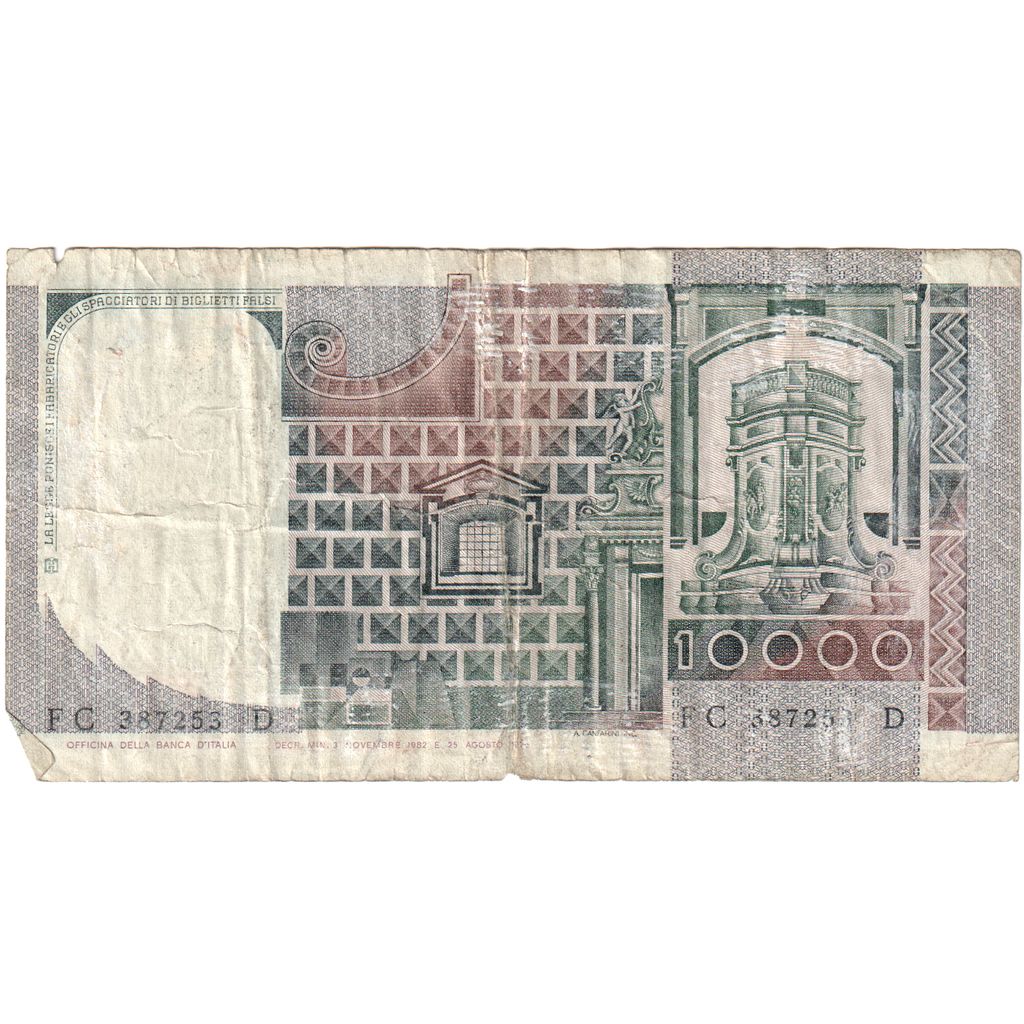 Italia, 10,000 Lire, B