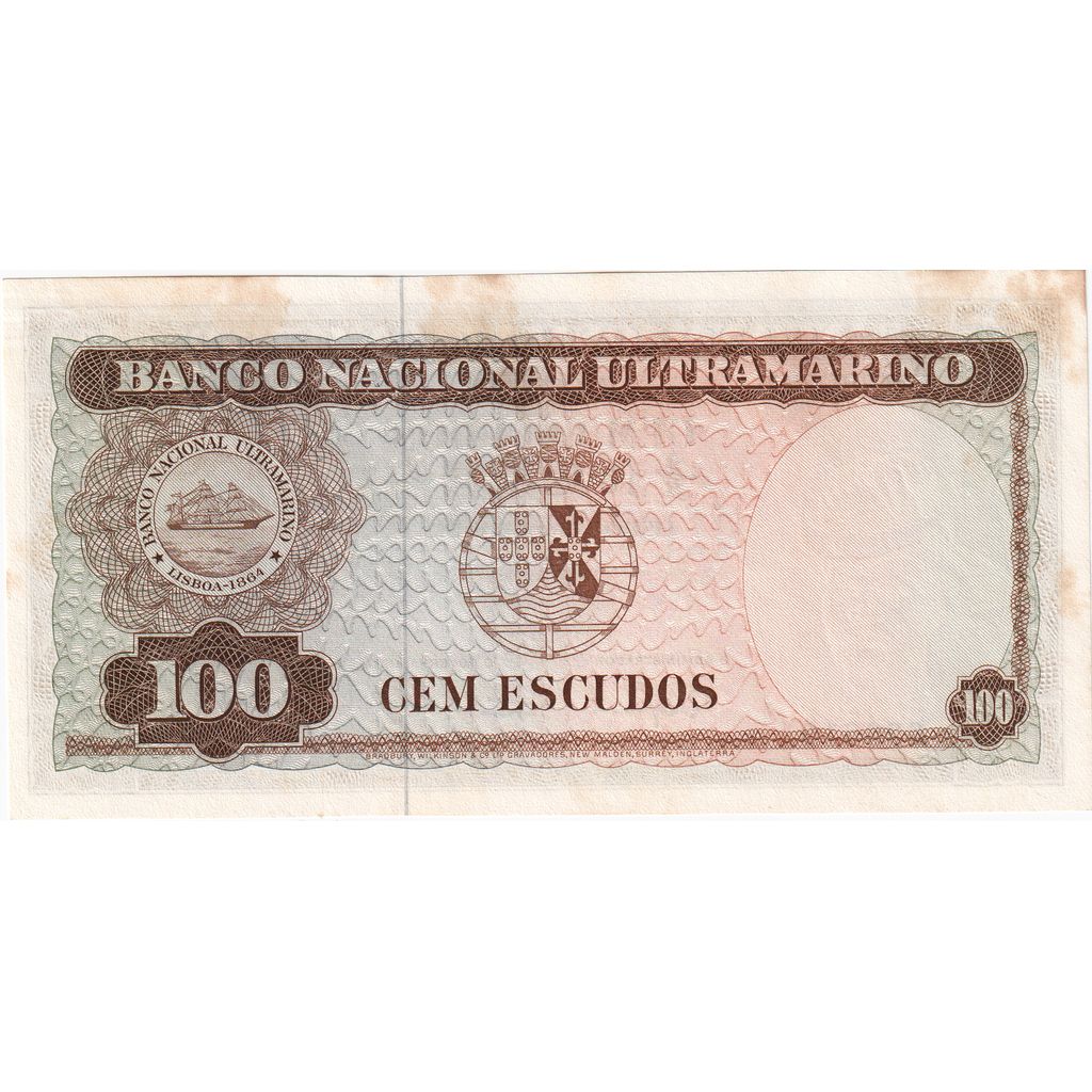 East Timor, 100 Escudos, 1963-04-25, AU(55-58)