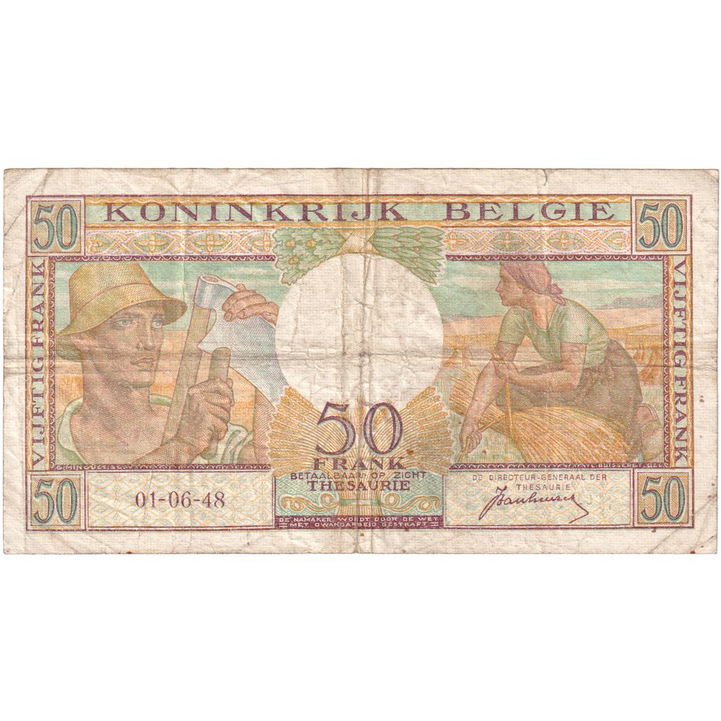 Belgio, 50 Francs, 01-06-48, BB