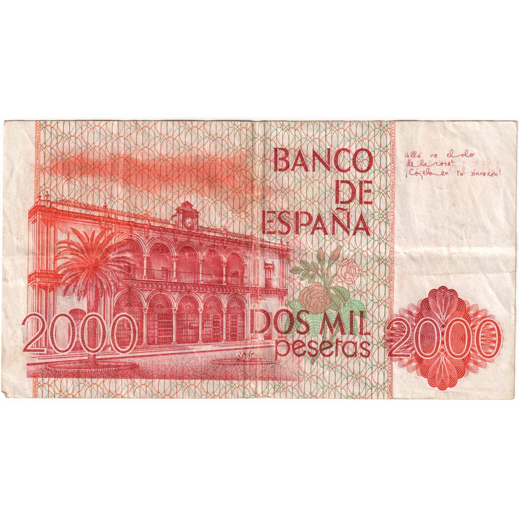 Spagna, 2000 Pesetas, 1980-07-22, BB+