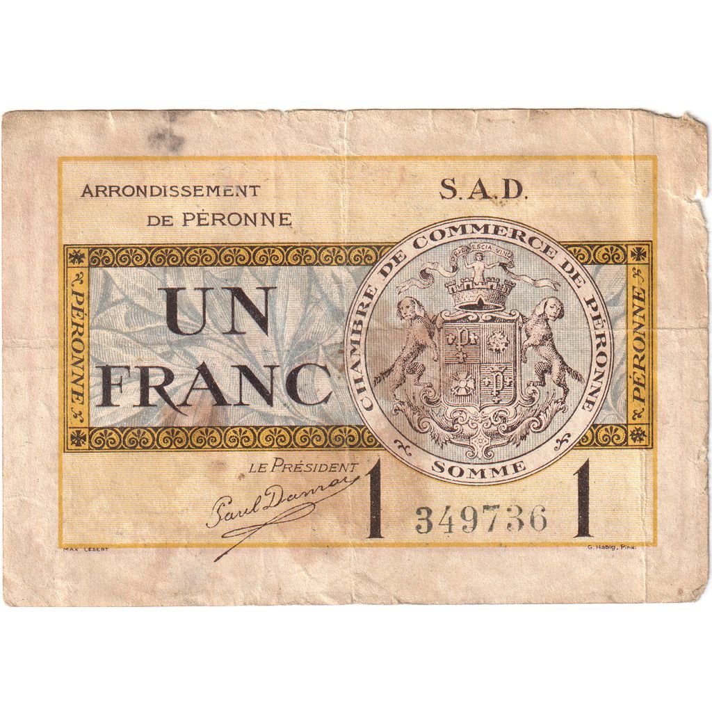Frankrijk, 1 Franc, 1921-10-18, 349736, TB, Pirot:99-4