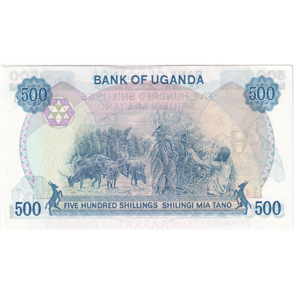 Uganda, 500 Shillings, UNC(65-70)