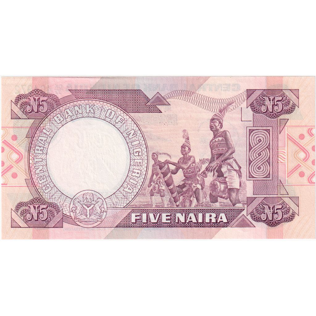 Nigéria, 5 Naira, UNC(65-70)
