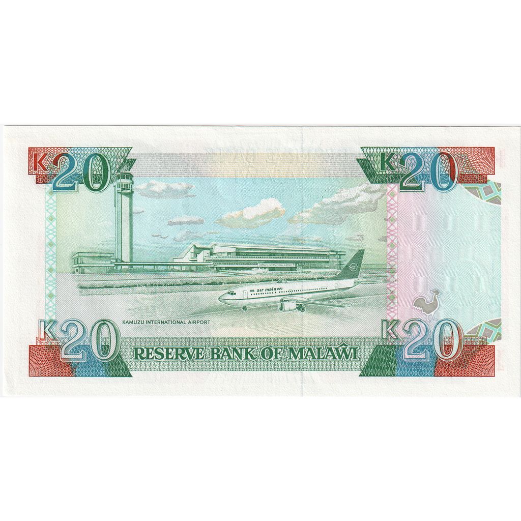 Malawi, 20 Kwacha, 1993-07-01, UNC