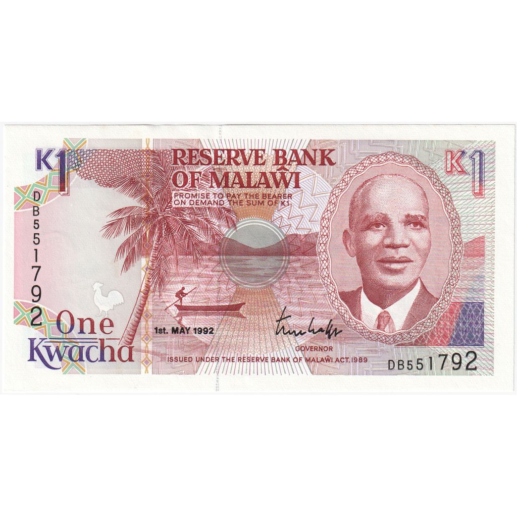 Malawi, 1 Kwacha, 1992-05-01, FDS