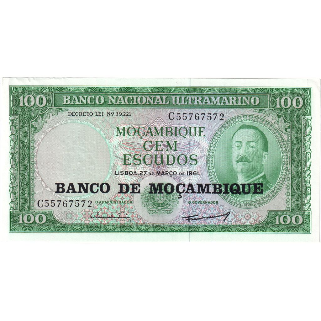 Mozambique, 100 Escudos, 1961-03-27, EBC+