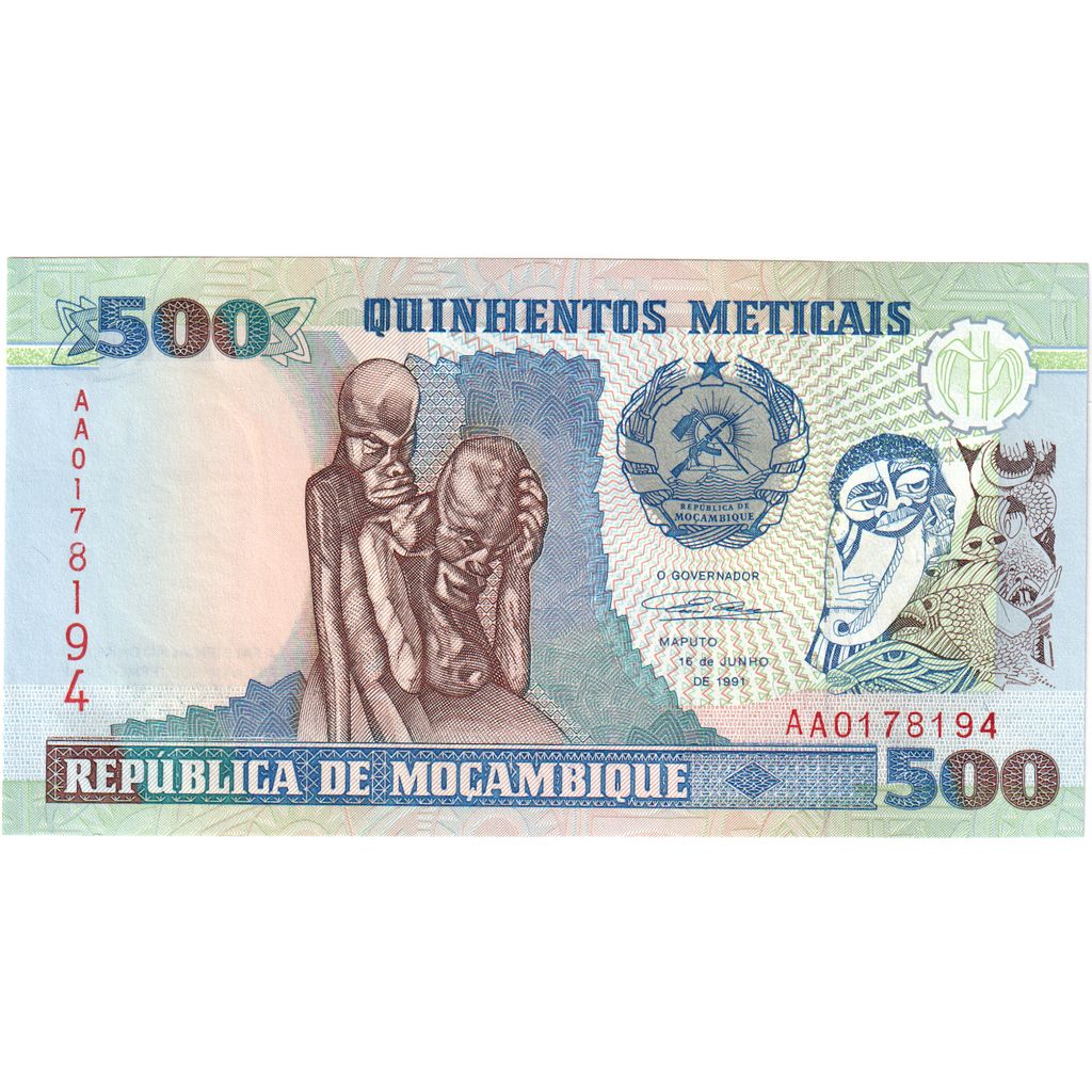 Mozambique, 500 Meticais, 1991-06-16, UNC(65-70)