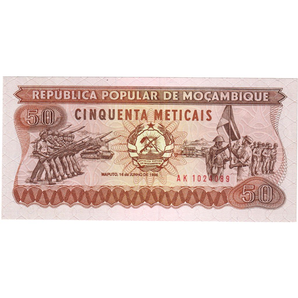 Mozambique, 50 Meticais, 1986-06-16, NIEUW