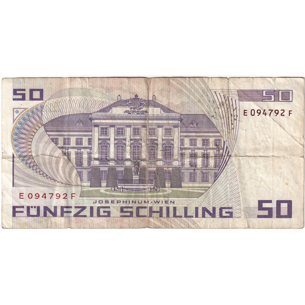 Austria, 50 Schilling, 1986-01-02, VF(30-35)