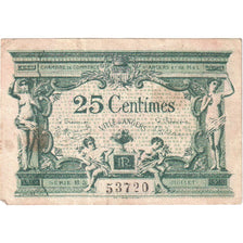 France, Angers, 25 Centimes, 1917-11, B3.53720, Chambre de Commerce, EF(40-45)