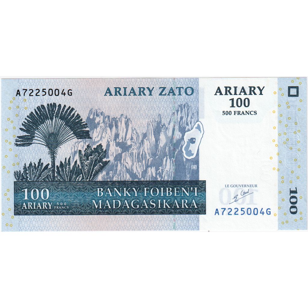 Madagascar, 100 Ariary, 2004, UNZ-